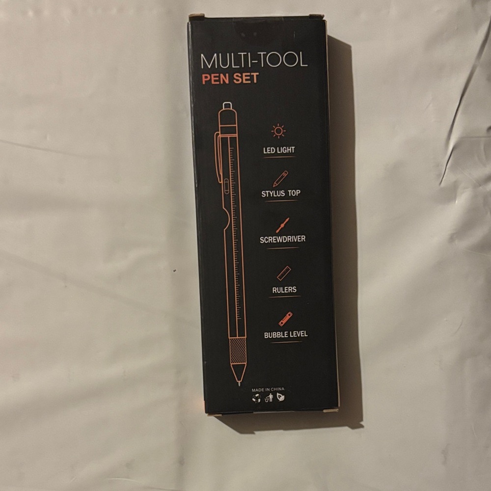 Multi-Tool Pen Set with LED Light